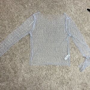 Sheer Long Sleeve Top